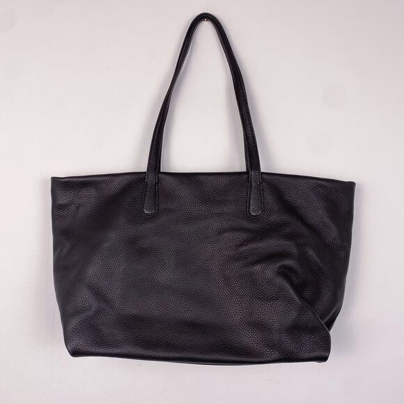 Mansur Gavriel Everyday Zip Tote Black Pebbled Leather - Picture 4 of 8
